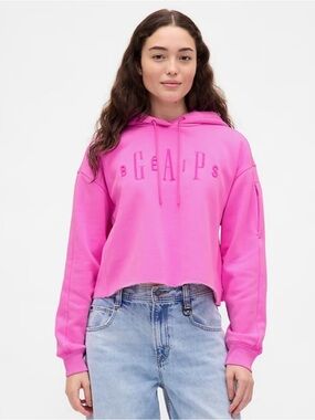 Gap × BÉIS Oversized Crop Hoodie NWT Size L